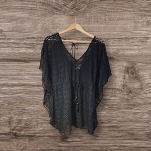 Miken Top Cover Up Black Mesh